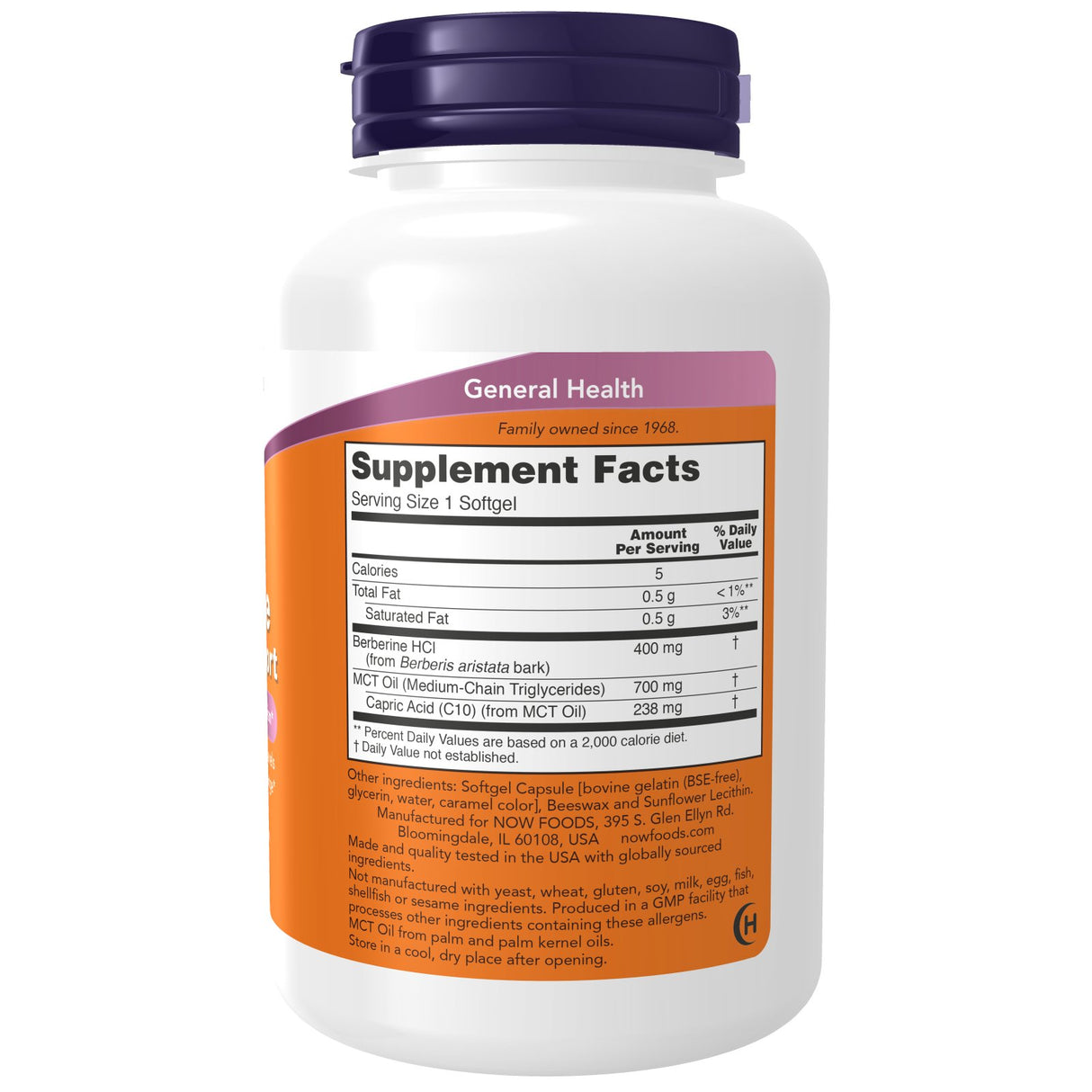 NOW Foods Berberine Glucose Support 90 softgels Berberyna - Sklep Witaminki.pl