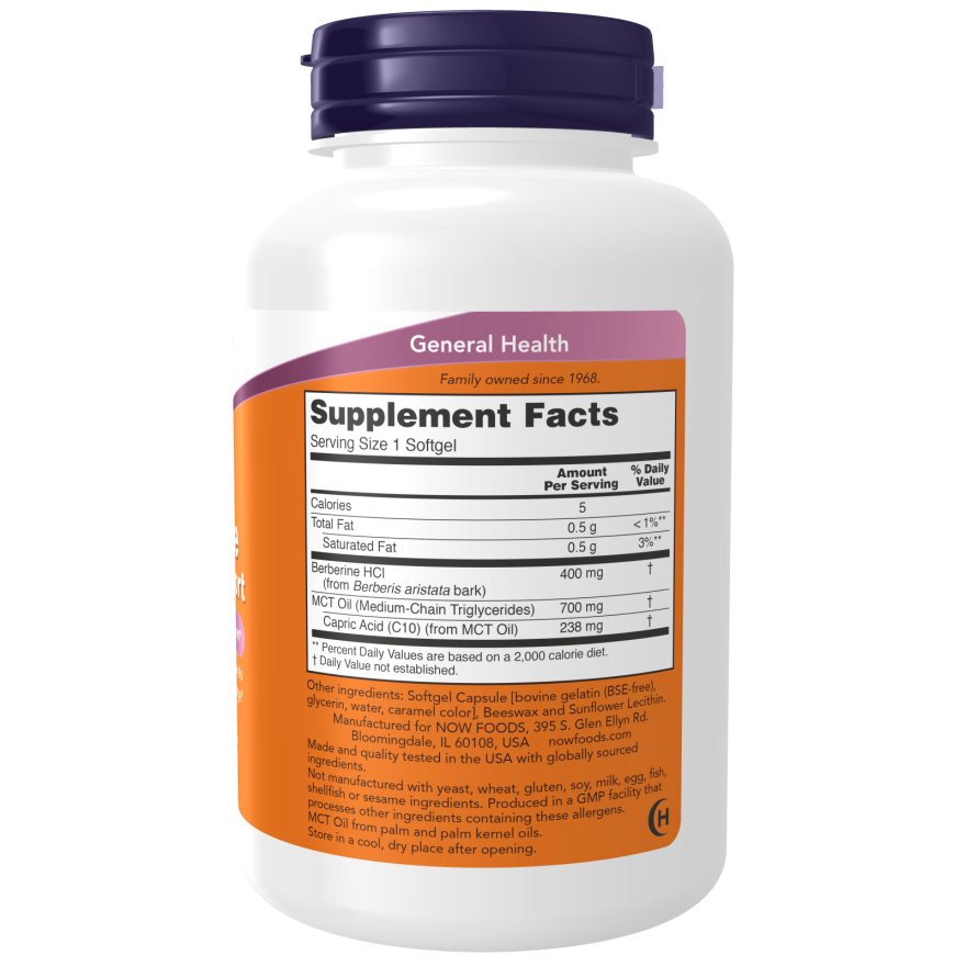 NOW Foods Berberine Glucose Support 90 softgels Berberyna - Sklep Witaminki.pl