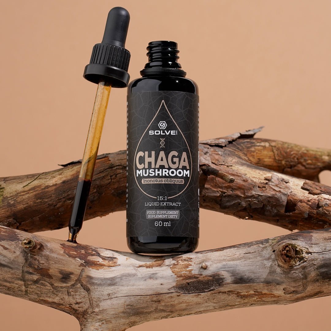 Solve Labs Chaga Mushroom Liquid Extract 60 ml Chaga - Sklep Witaminki.pl