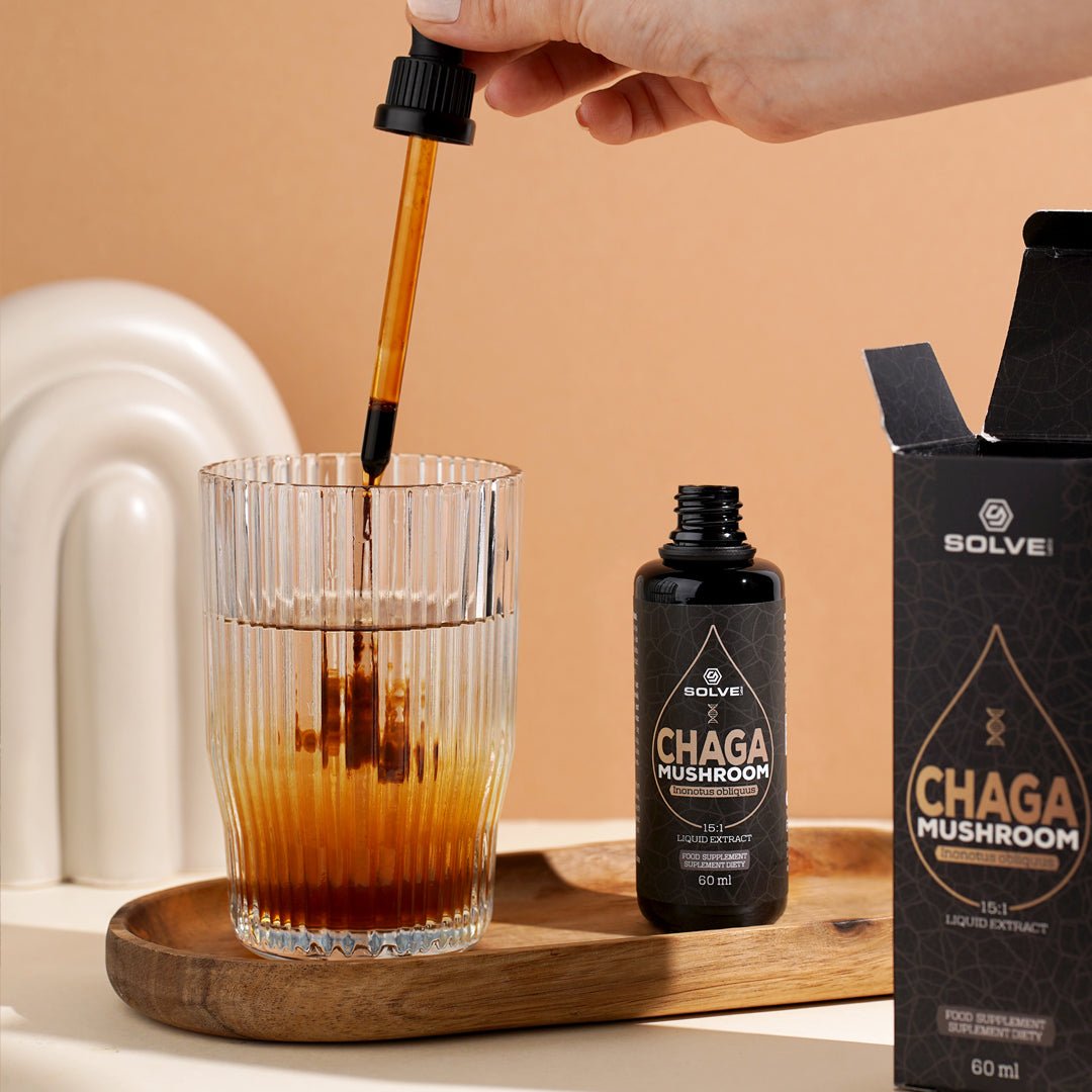 Solve Labs Chaga Mushroom Liquid Extract 60 ml Chaga - Sklep Witaminki.pl