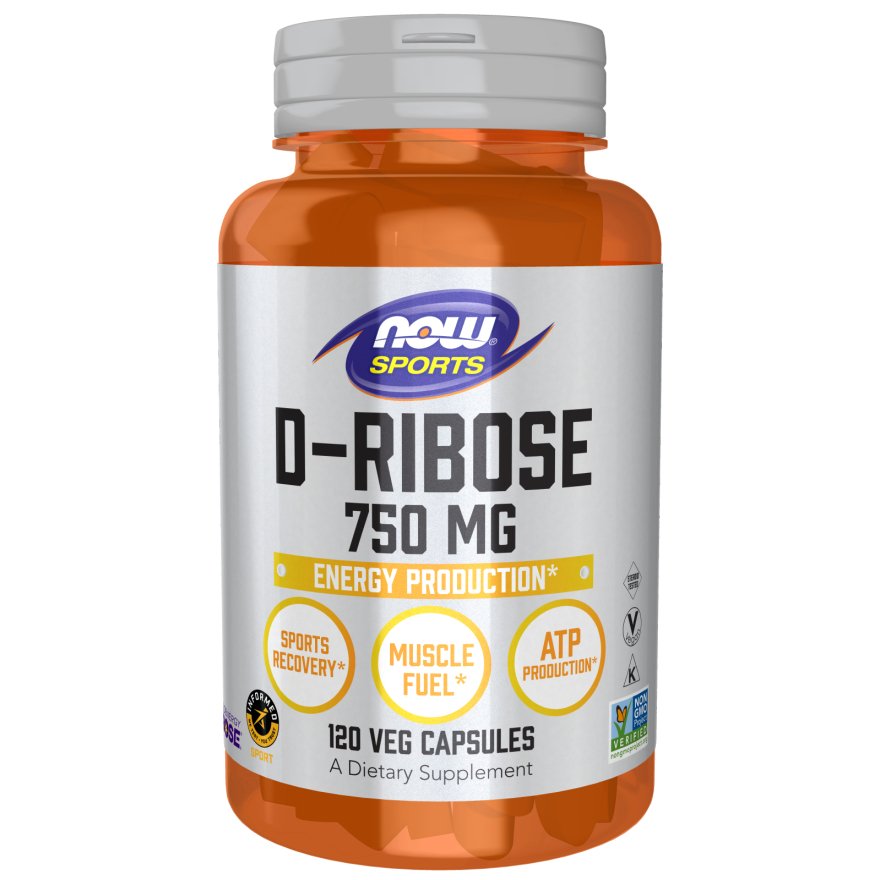 D-Ryboza NOW Foods D-Ribose 750 mg 120 vcaps - Sklep Witaminki.pl