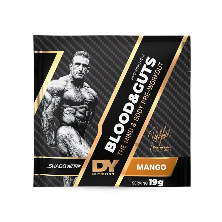 DY Nutrition (Dorian Yates) Blood and Guts (Próbka) 19 g Mango - Sklep Witaminki.pl