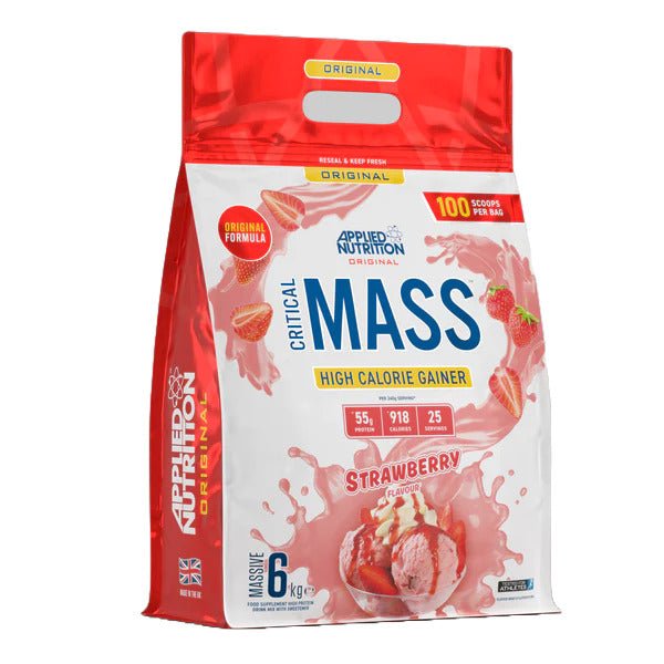 Applied Nutrition Critical Mass Strawberry 6000 g Gainer - Sklep Witaminki.pl
