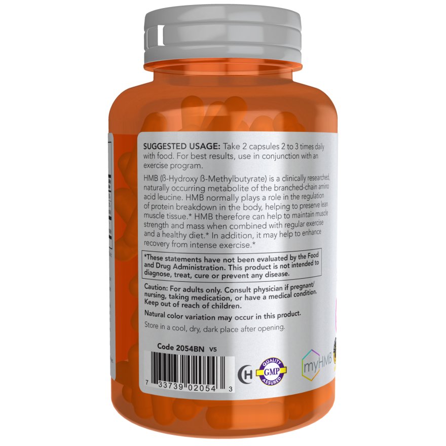 NOW Foods HMB 500 mg 120 vcaps HMB - Sklep Witaminki.pl