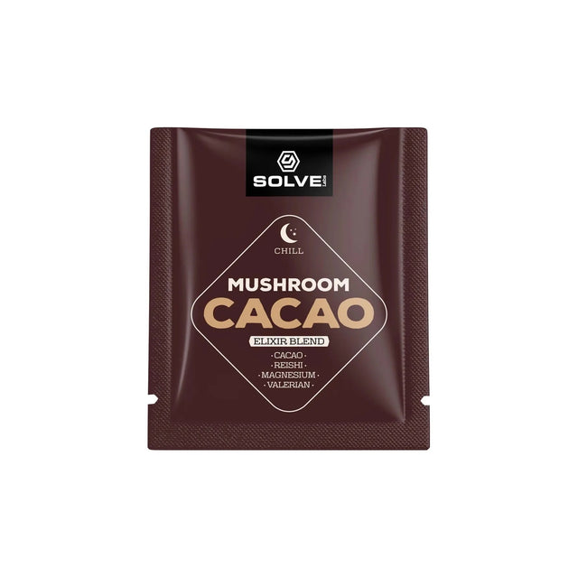 Kakao z Grzybami i Adaptogenami Solve Labs Mushroom Cacao (Próbka) 1 saszetka - Sklep Witaminki.pl