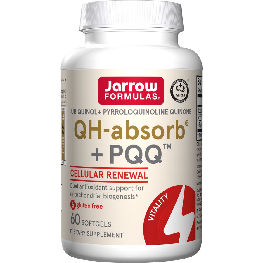Jarrow Formulas Ubiquinol QH - absorb + PQQ 60 softgels Koenzym Q10 - Sklep Witaminki.pl