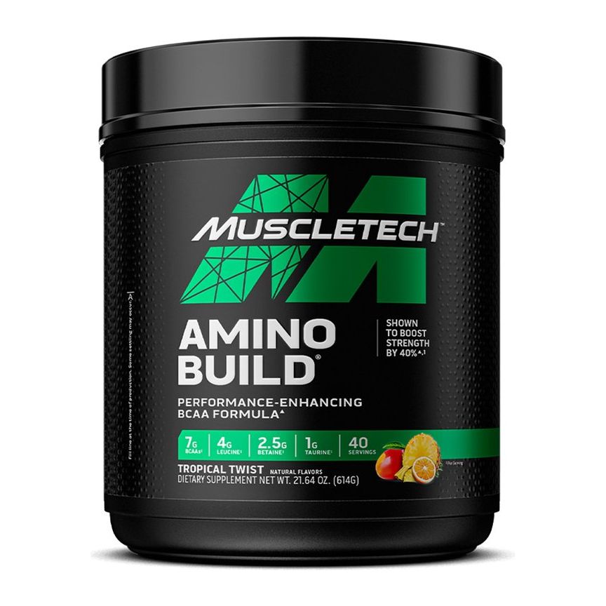 MuscleTech Amino Build 400 g Tropical Twist Kompleks Aminokwasów - Sklep Witaminki.pl