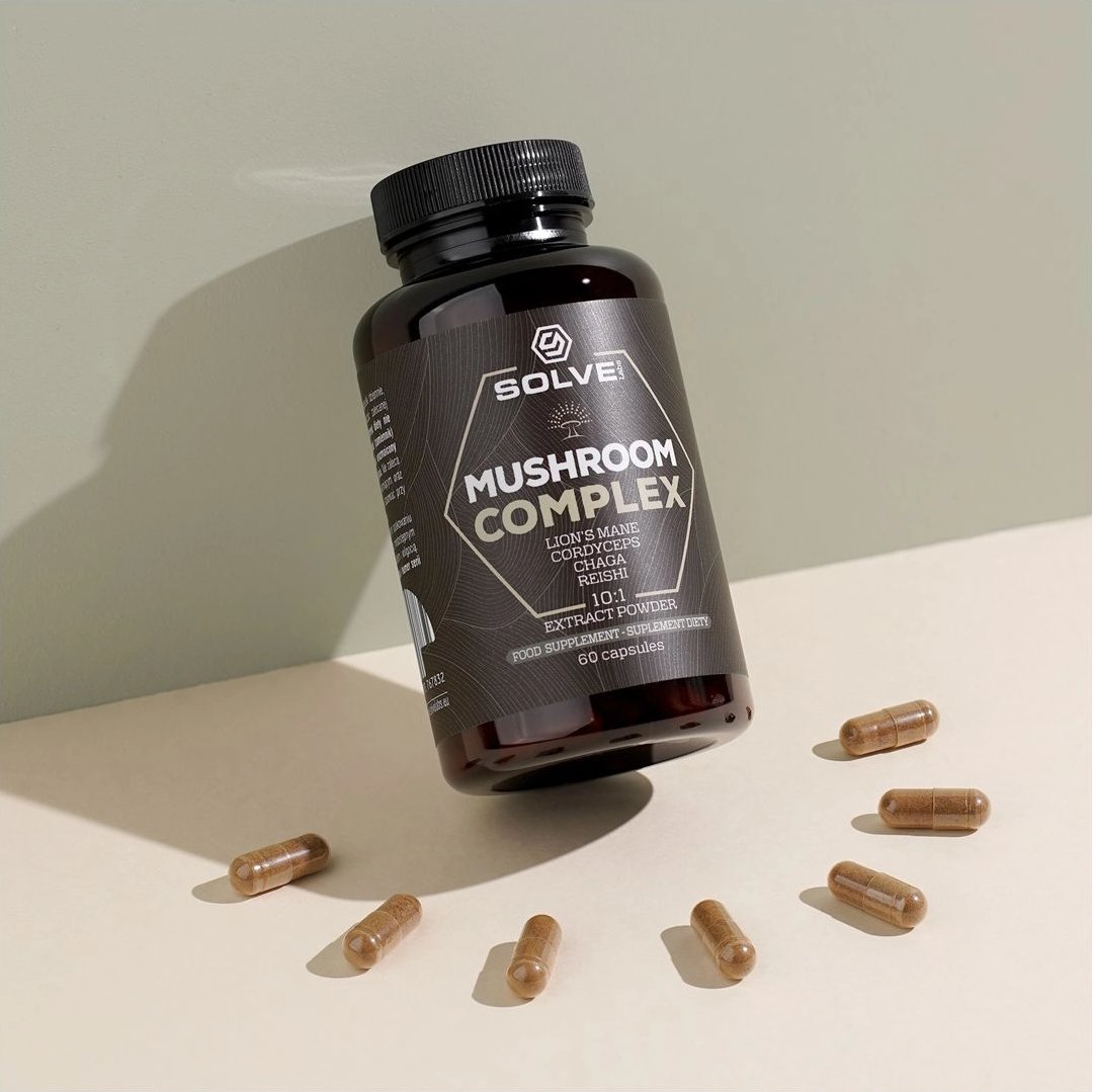 Solve Labs Mushroom Complex 60 caps Kompleks Grzybów - Sklep Witaminki.pl