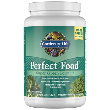 Kompleks Superfoods Garden of Life Perfect Food Super Green Formula Powder 600 g - Sklep Witaminki.pl