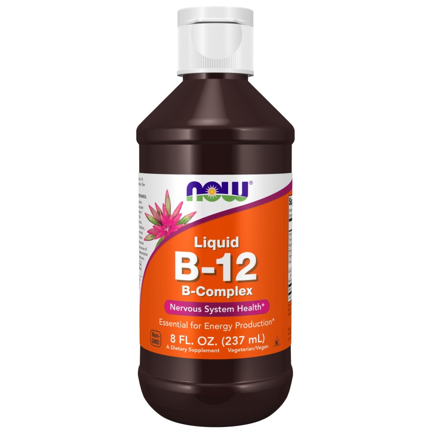 NOW Foods B - 12 Liquid 237 ml Kompleks witamin z grupy B - Sklep Witaminki.pl