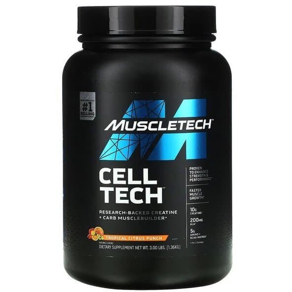 MuscleTech Cell - Tech Creatine Tropical Citrus Punch 1360 g Kreatyna - Sklep Witaminki.pl