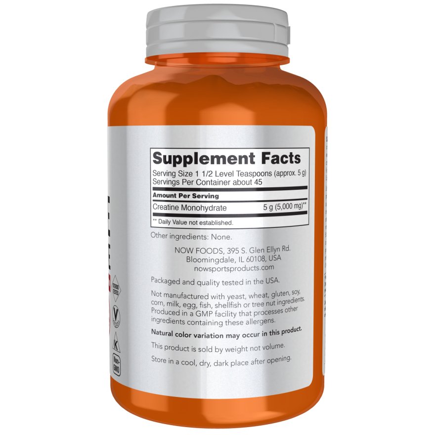 Kreatyna NOW Foods Creatine Monohydrate Pure Powder 227 g - Sklep Witaminki.pl