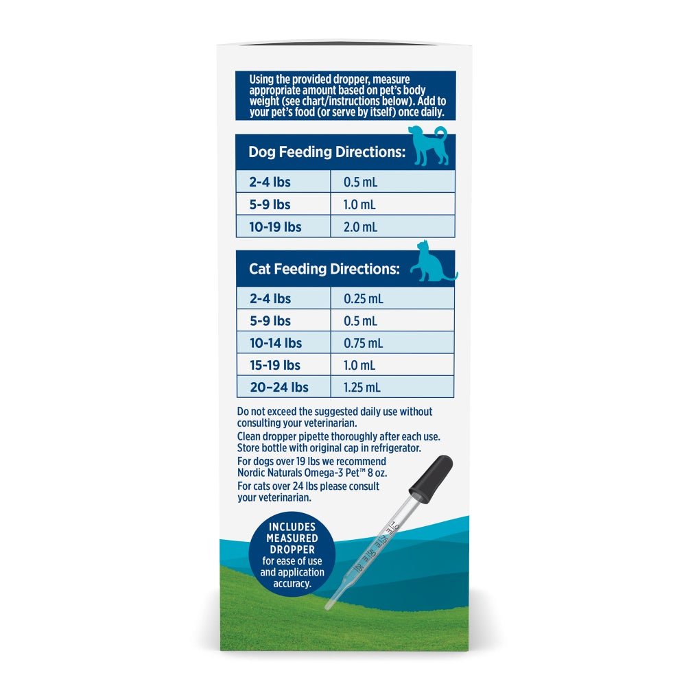 Kwasy Omega - 3 dla Psa Nordic Naturals Omega - 3 Pet Liquid 60 ml - Sklep Witaminki.pl