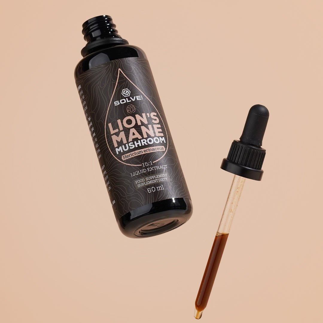 Solve Labs Lion's Mane Mushroom Liquid Extract 60 ml Lion's Mane - Sklep Witaminki.pl