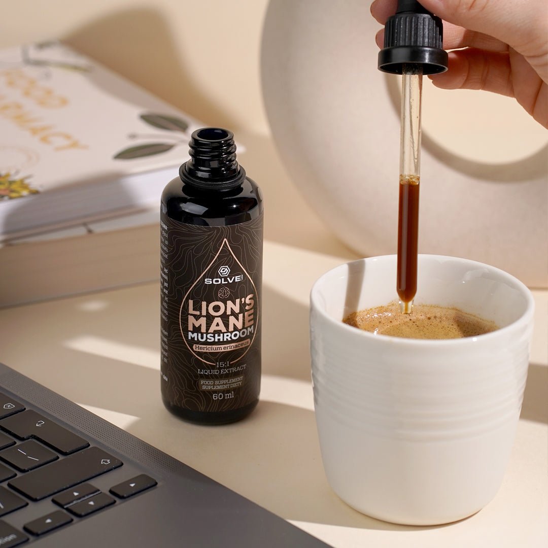 Solve Labs Lion's Mane Mushroom Liquid Extract 60 ml Lion's Mane - Sklep Witaminki.pl