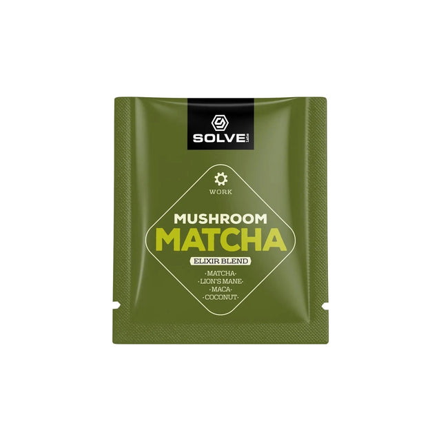 Matcha z Grzybami i Adaptogenami Solve Labs Mushroom Matcha (Próbka) 1 saszetka - Sklep Witaminki.pl