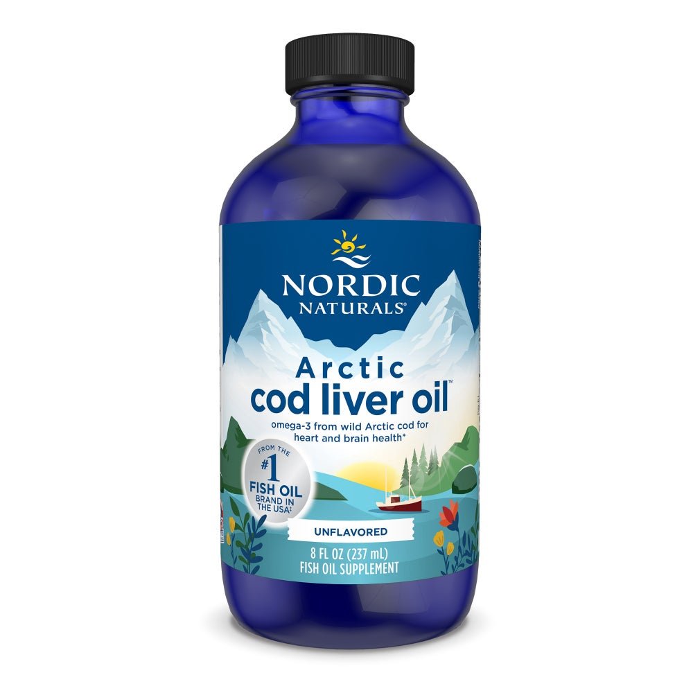 Nordic Naturals Arctic Cod Liver Oil Liquid 237 ml Bezsmakowy Olej z Wątroby Dorsza - Sklep Witaminki.pl