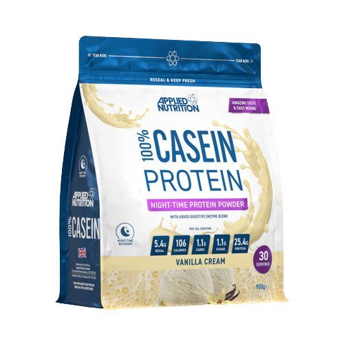 Applied Nutrition 100% Casein Protein Vanilla Cream 900 g Odżywka Białkowa - Sklep Witaminki.pl
