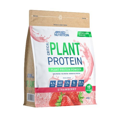 Applied Nutrition Critical Plant Protein Strawberry 450 g Odżywka Białkowa - Sklep Witaminki.pl