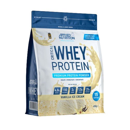 Applied Nutrition Critical Whey Vanilla Ice Cream 450g Odżywka Białkowa - Sklep Witaminki.pl