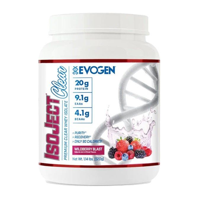 Evogen IsoJect Clear Wildberry Blast 520 g Odżywka Białkowa - Sklep Witaminki.pl
