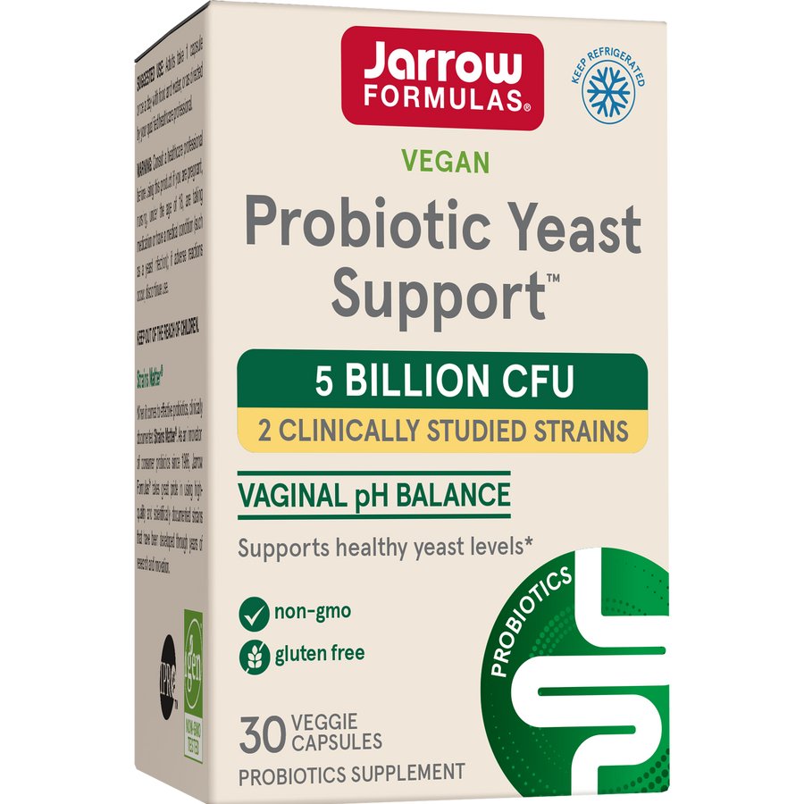 Jarrow Formulas Probiotic Yeast Support 5 Billion CFU 30 vcaps Probiotyk dla kobiet - Sklep Witaminki.pl