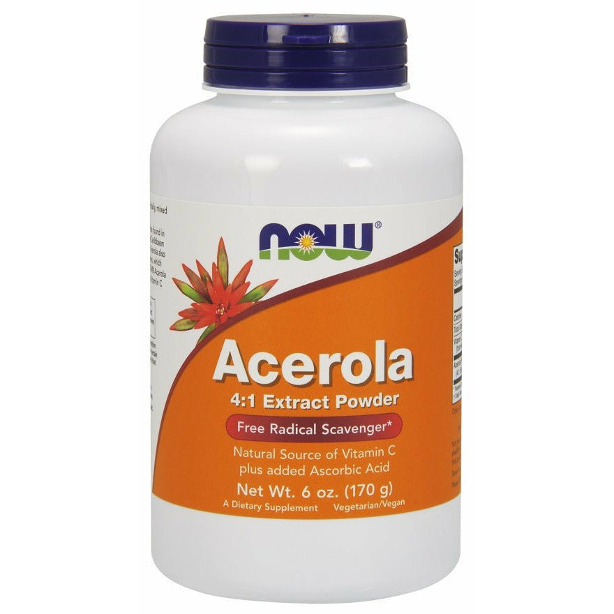 NOW Foods Acerola 4:1 Extract Powder 170 g Acerola - Sklep Witaminki.pl