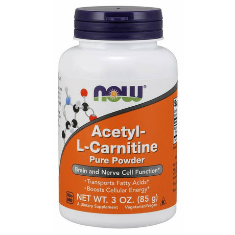 Acetyl L-Karnityna NOW Foods Acetyl-L-Carnitine Pure Powder 85 g - Sklep Witaminki.pl