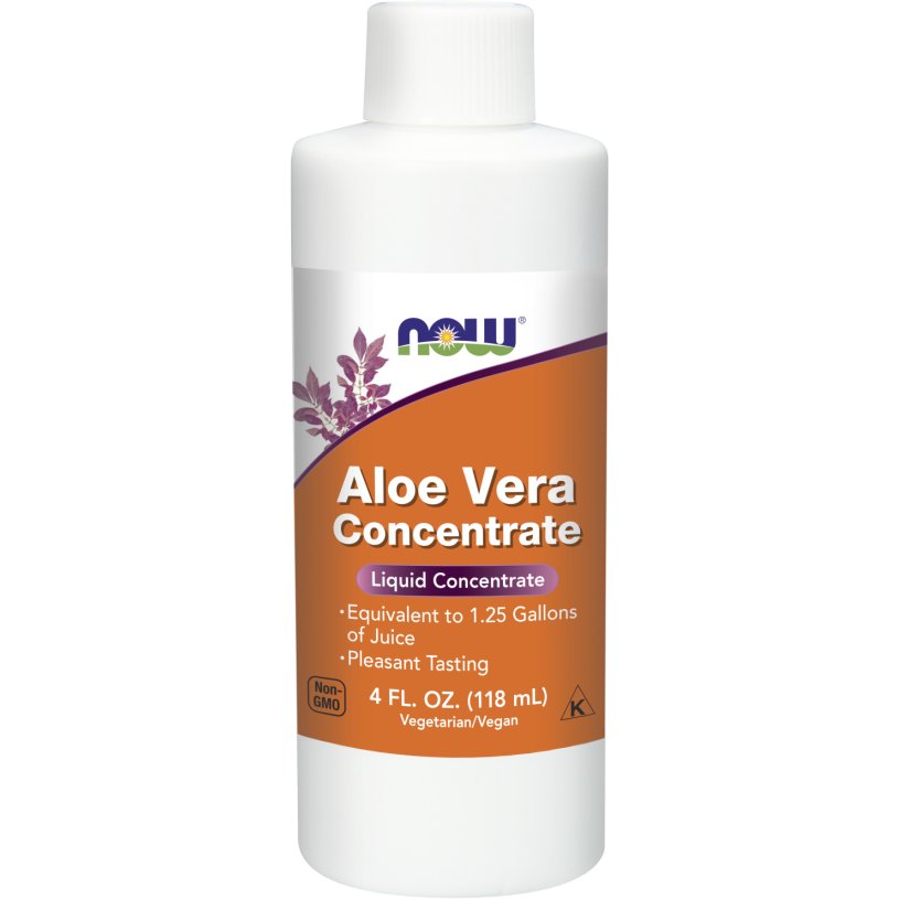 NOW Foods Aloe Vera Concentrate 118 ml Aloes - Sklep Witaminki.pl