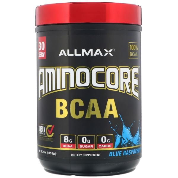 AllMax Nutrition Aminocore BCAA Blue Raspberry 315 g Aminokwasy BCAA - Sklep Witaminki.pl