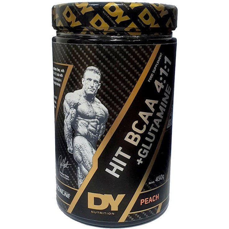 Aminokwasy BCAA Dorian Yates HIT BCAA 4:1:1 + Glutamine Peach 450 g - Sklep Witaminki.pl