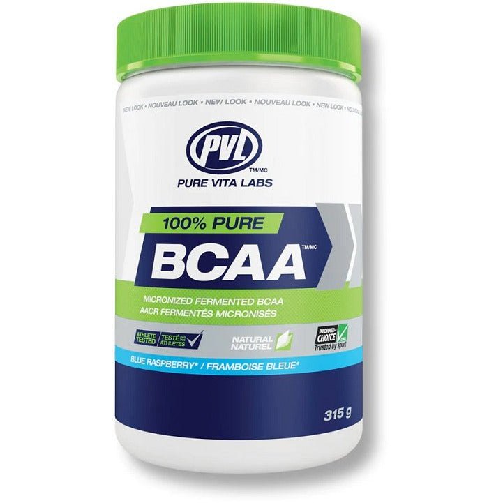PVL Pure Vita Labs 100% Pure BCAA Blue Raspberry 315 g Aminokwasy BCAA - Sklep Witaminki.pl