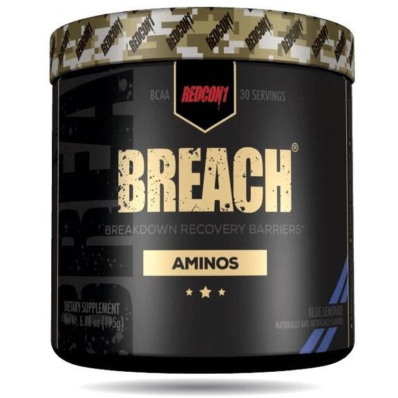 Redcon1 Breach Aminos Blue Lemonade 297 g Aminokwasy BCAA - Sklep Witaminki.pl