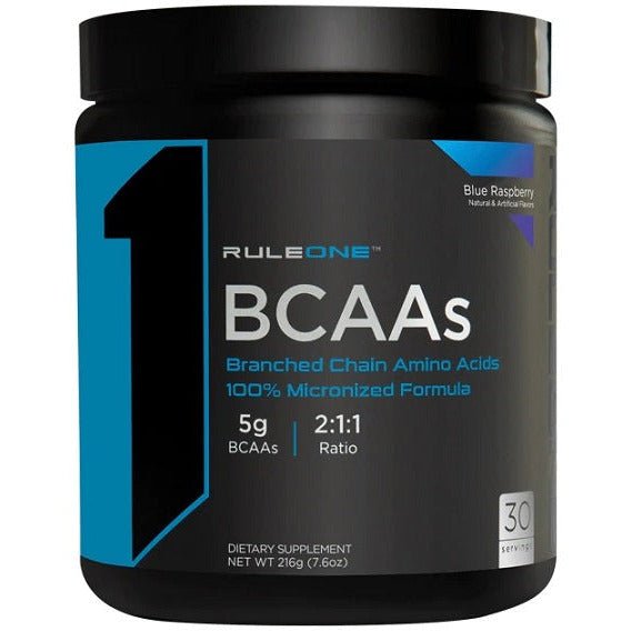 Rule One BCAAs Blue Raspberry 216 g Aminokwasy BCAA - Sklep Witaminki.pl