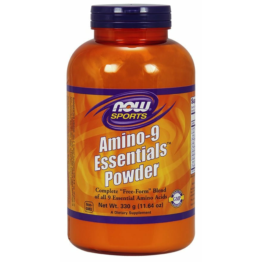 Aminokwasy EAA NOW Foods Amino 9 Essentials Powder 330 g - Sklep Witaminki.pl