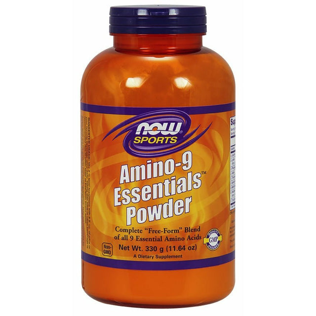 Aminokwasy EAA NOW Foods Amino 9 Essentials Powder 330 g - Sklep Witaminki.pl