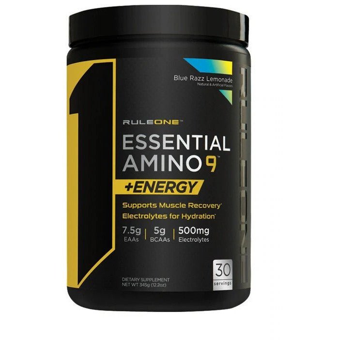 Rule One Essential Amino 9 + Energy Blue Razz Lemonade 345 g Aminokwasy EAA - Sklep Witaminki.pl