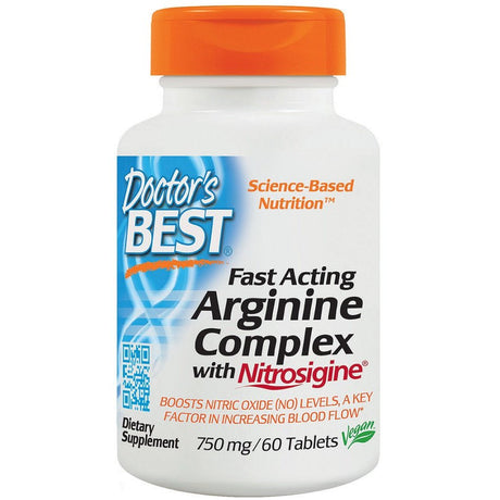 Arginina Doctor's BEST Fast Acting Arginine Complex with Nitrosigine 750 mg 60 tabs - Sklep Witaminki.pl