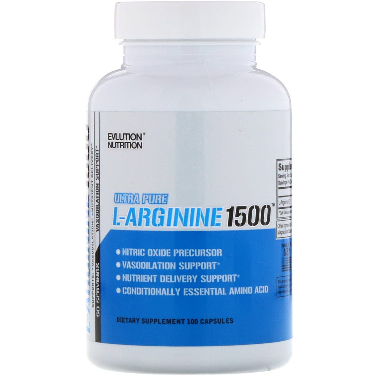 Arginina EVLution Nutrition L-Arginine 1500 100 caps - Sklep Witaminki.pl