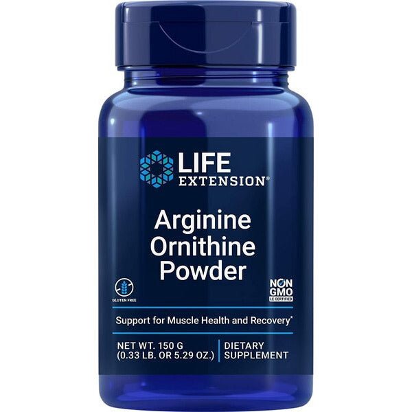 Life Extension Arginine Ornithine Powder 150 g Arginina + Ornityna - Sklep Witaminki.pl
