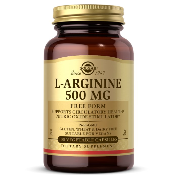 Solgar L - Arginine 500 mg 100 caps Arginina - Sklep Witaminki.pl