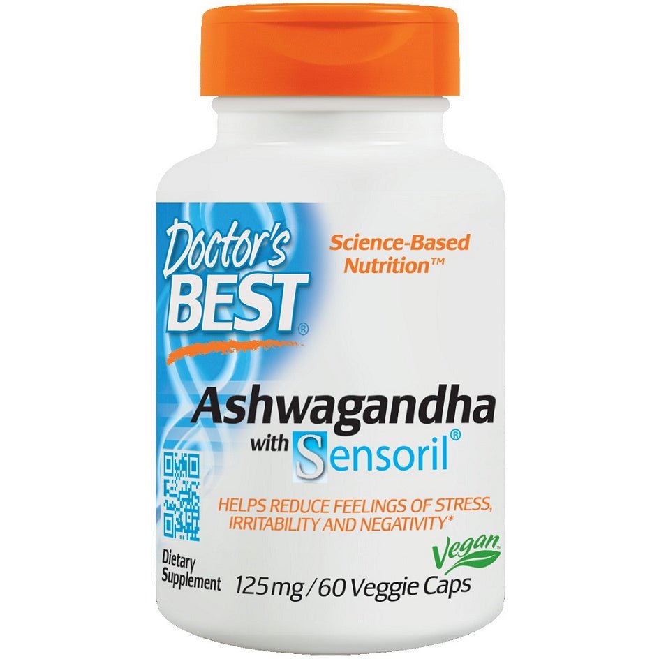 Doctor's BEST Ashwagandha with Sensoril 125 mg 60 vcaps Ashwagandha - Sklep Witaminki.pl
