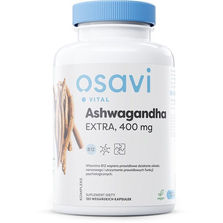 Ashwagandha Osavi Ashwagandha Extra 400mg 120 vegan caps - Sklep Witaminki.pl