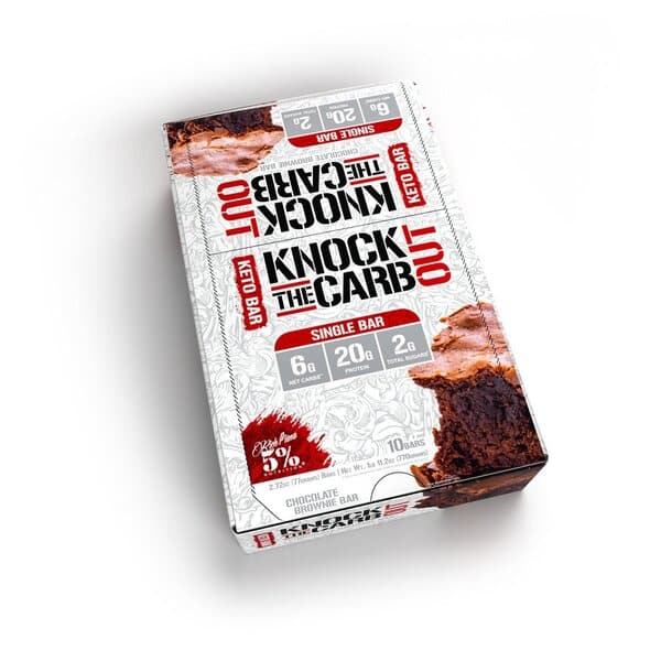 5% Nutrition Knock The Carb Out 10 bars Chocolate Brownie Bar Baton proteinowy - Sklep Witaminki.pl