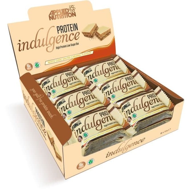 Applied Nutrition Protein Indulgence Bar White Choc Salted Caramel 12 x 50 g Baton proteinowy - Sklep Witaminki.pl