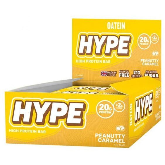 Oatein Hype Bar Peanutty Caramel 12 x 62 g Baton proteinowy - Sklep Witaminki.pl