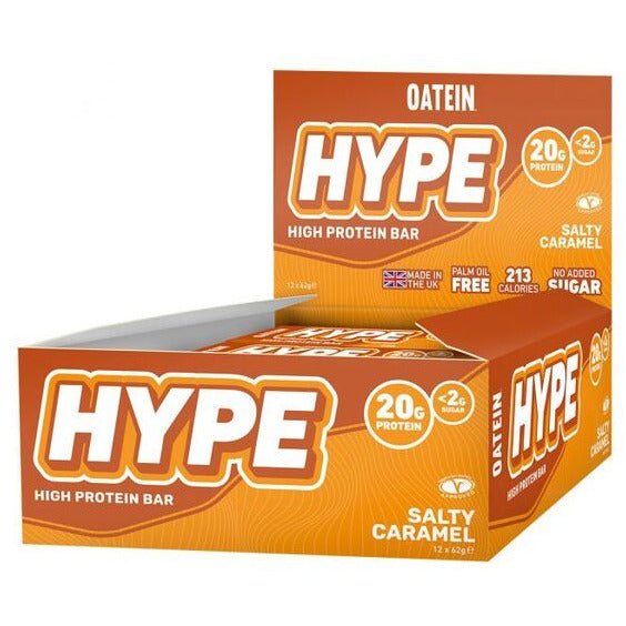 Oatein Hype Bar Salty Caramel 12 x 62 g Baton proteinowy - Sklep Witaminki.pl
