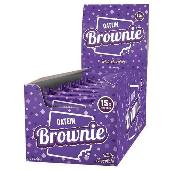 Oatein Oatein Brownie White Chocolate 12 x 60 g Baton proteinowy - Sklep Witaminki.pl