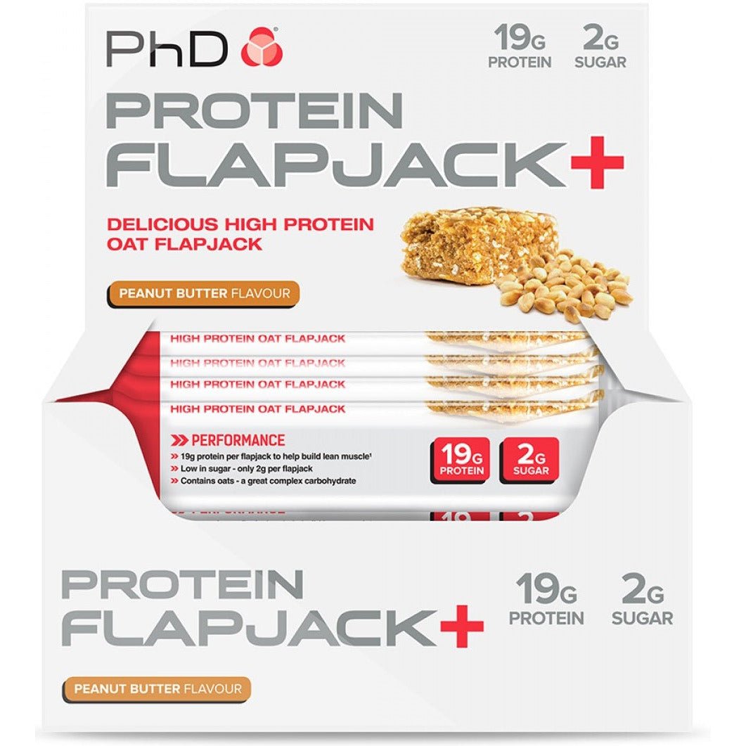 PhD Protein Flapjack+ Apple & Raspberry 12 bars Baton proteinowy - Sklep Witaminki.pl