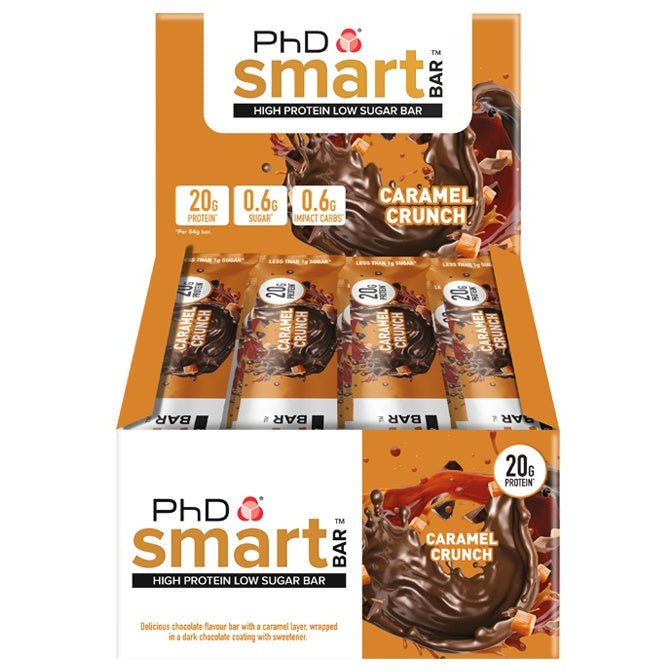PhD Smart Bar Caramel Crunch 12 bars Baton proteinowy - Sklep Witaminki.pl
